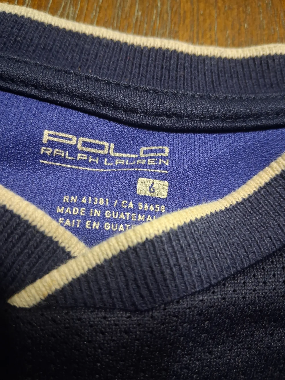 Ralph Lauren Kids Navy & Red USA Shield Athletic Tee